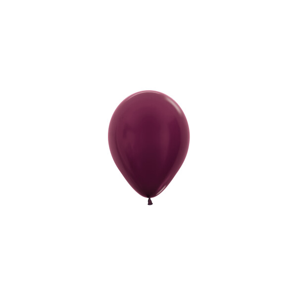 Mini Metallic Ballons Weinrot - 13 cm - 50 St.