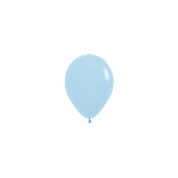 Mini Metallic Ballons Hellblaur - 13 cm - 50 St. #