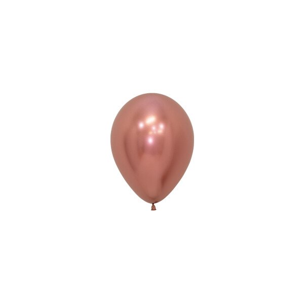 Mini Chrome Ballons Rosegold - 13 cm - 50 St.