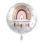 Folienballon Baby Girl - Schön, dass Du geboren bist - 45 cm
