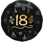 Ballongruß: 18 Shining Glam - 35 cm