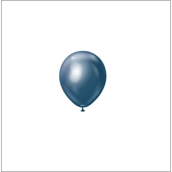 Mini Chrome Ballons Dunkelblau - 13 cm - 50 St.