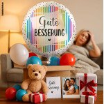 Ballongruß: Gute Besserung - 35 cm
