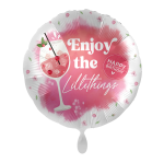 Ballongruß: Happy Birthday - Enjoy the little things - 35 cm