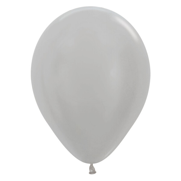 Premium Ballons Pearl Silber - 40 cm