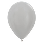 Premium Ballons Pearl Silber - 40 cm