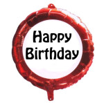 Folienballon Happy Birthday Verkehrsschild -  45 cm