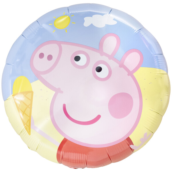 Ballongruß: Peppa Pig Sommer - 35 cm