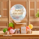 Ballongruß: Pastell Wolken - Personalisiert - 35 cm