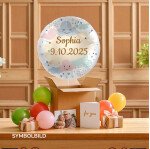 Ballongruß: Pastell Wolken - Personalisiert - 35 cm