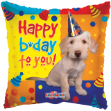 Ballongruß: Happy Bday to you - Partyhund - 35 cm