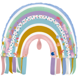 Ballongruß XL: Regenbogen - Maritim - 58 cm