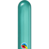100 Modellierballons 260Q - Chrome Grün - Qualatex