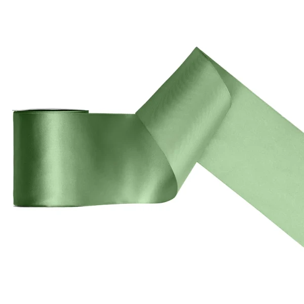 Tischband Satinband Salbei Grün - 10 cm x 25 Meter