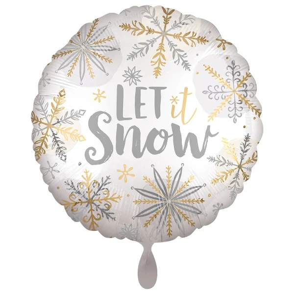 Ballongruß: Let it snow - 35 cm