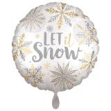 Ballongruß: Let it snow - 35 cm