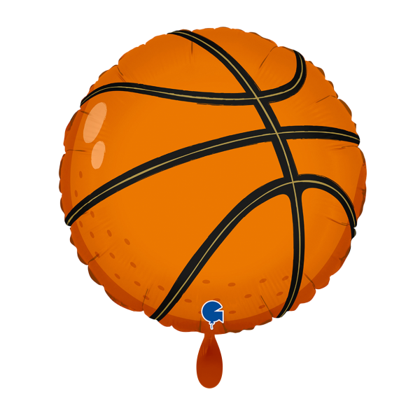 Ballongruß: Basketball - 35 cm