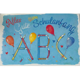 Klappkarte Alles Gute zum Schulanfang - ABC