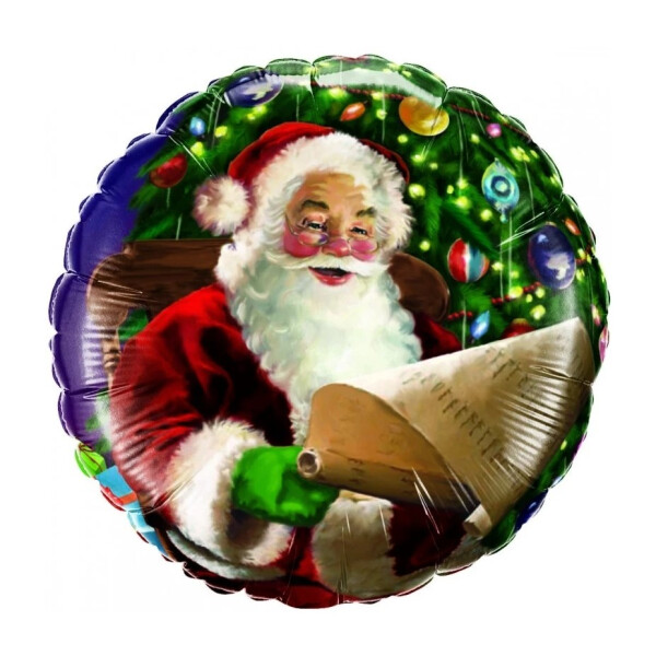 Ballongruß: Merry Christmas - Nostalgie - 35 cm