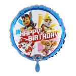 Ballongruß: Happy Birthday Paw Patrol - 35 cm