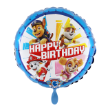 Folienballon Happy Birthday Paw Patrol - 45 cm