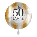 Ballongruß: 50 Jahre - Herzlichen Glückwunsch - 35 cm