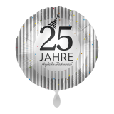Folienballon 25 Jahre - Glücklich verheiratet - 45 cm