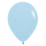 Basis Ballons bedrucken - Hellblau - 30 cm