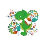 Ballongruß Strauß: Happy Birthday Boho Dino...