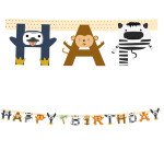 Girlande Happy Birthday Zoo - 2 Meter