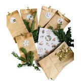 DIY Adventskalender - 24 Tüten, Aufkleber, Klammern...