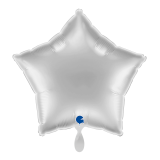 Ballongruß: Stern Silber - 35 cm