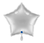 Ballongruß: Stern Silber - 35 cm