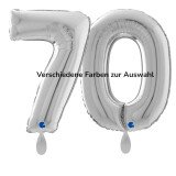 Folienballon Zahlen 70 - Farbe wählbar - 66 cm