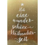 Postkarte Hab eine wunderschöne Weihnachtszeit