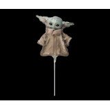 Mini-Folienballon auf Stab Mandalorian Star Wars - 20 cm