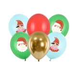 6 Ballons Candy Land Christmas - 30 cm