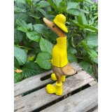 Geschenkgruß: Holzente Ostfriese - 25 cm