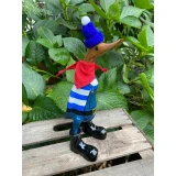 Geschenkgruß: Holzente Küstenjunge - 25 cm