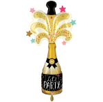 Folienballon Sektflasche Let`Party - 187 cm