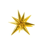 Folienballon Stern 3D - Gold - 70 cm