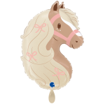 Ballongruß XL: Pferd Pony - Kopf -  50 cm