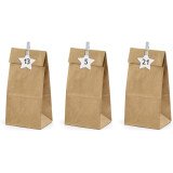 DIY Adventskalender - 24 Tüten, Zahlen, Aufkleber,...