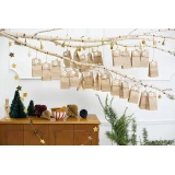 DIY Adventskalender - 24 Tüten, Zahlen, Aufkleber,...