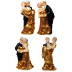 Goldhochzeitspaar mit Zahl 50 - 8,5 cm - sortiert - 1 St.