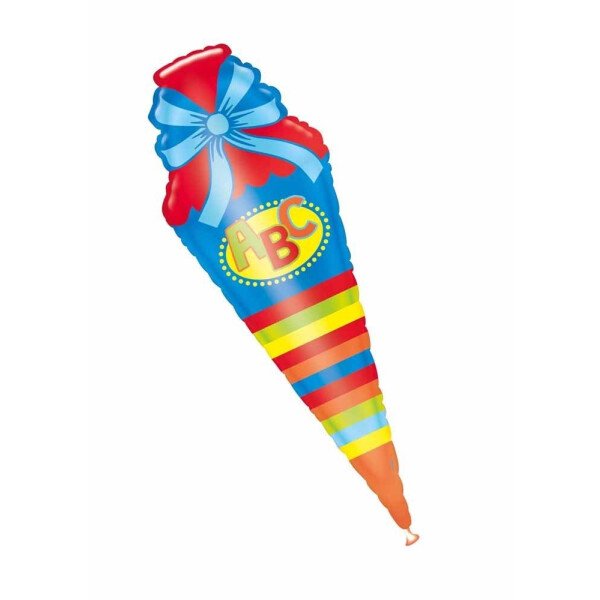 Folienballon Schultüte - Bunt -  111 cm