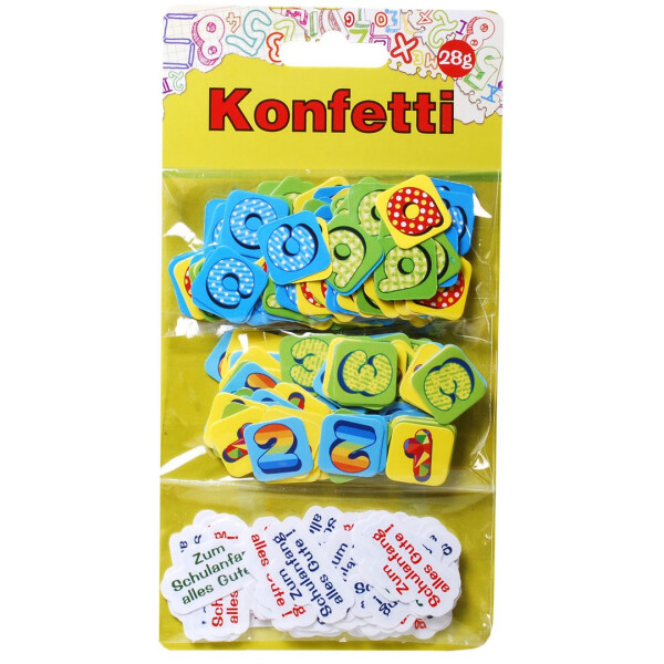 Konfetti Schulanfang - 3 Sorten - 28 Gr.