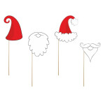 Fotoprops Weihnachtsmann- 4 St.