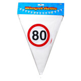 Wimpelkette 80 - Verkehrsschilder - 10 Meter