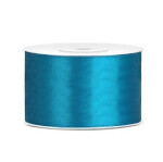 Satinband Türkis - 3,8 cm x 25 Meter